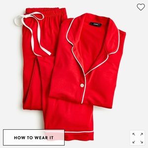 *NWT* J. Crew Holiday Red Women’s Pajamas- L